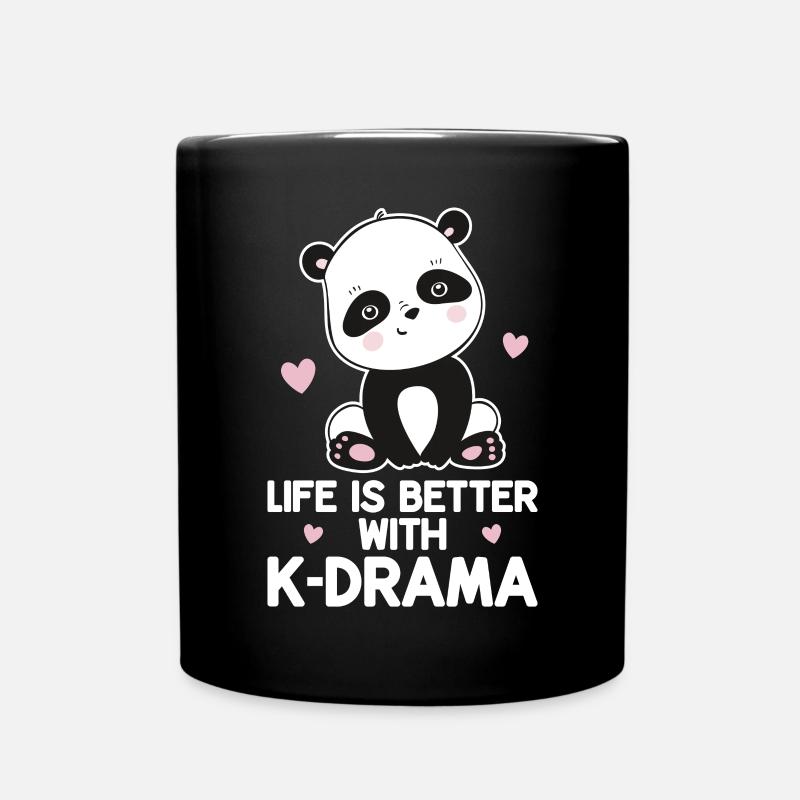 Panda K-Drama - Mug uni - noir