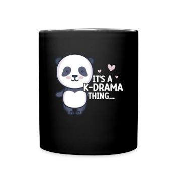 Panda K-Drama - Mug uni - noir - Devant