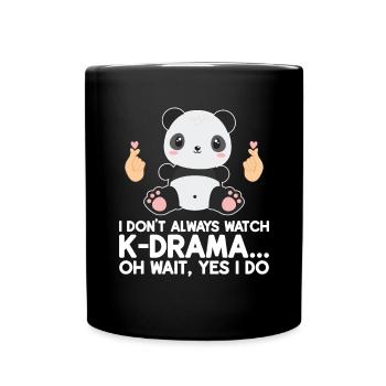 Panda K-Drama - Mug uni - noir - Devant