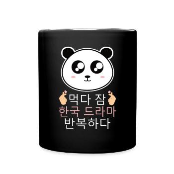 Panda K-Drama - Mug uni - noir - Devant