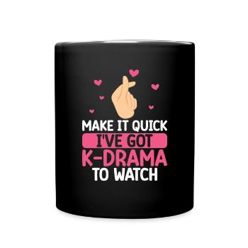 K-Drame - Mug uni - noir - Devant