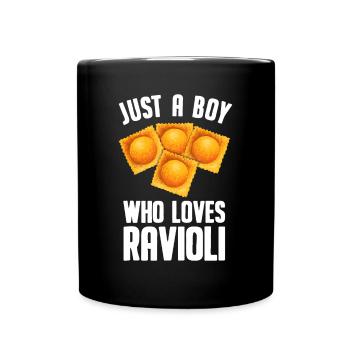 Cadeau de pâtes italiennes juste un garçon qui aime vraiment Rav - Mug uni - noir - Devant