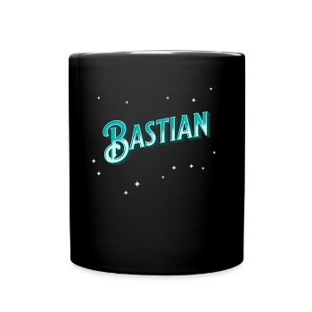 Bastian's name personalized - Full Colour Mug - black - Front