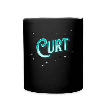 Curt nom personnalisé - Mug uni - noir - Devant