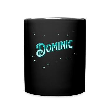 Dominic's name personalized - Full Colour Mug - black - Front