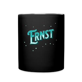 Ernst Namen personnalisé - Mug uni - noir - Devant