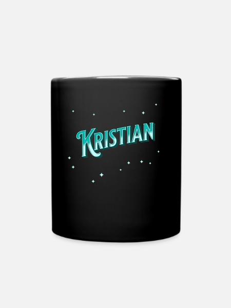 Nom Kristian personnalisé - Mug uni - noir