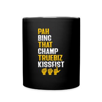 ASL Handgesten Gehörlose Schwerhörigkeit Awareness - Tasse einfarbig - Schwarz - Vorne