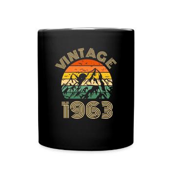 Vintage Retro 1963 60th Birthday Cadeau - Mug uni - noir - Devant