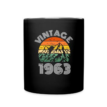 Vintage Retro 1963 60th Birthday Cadeau - Mug uni - noir - Devant