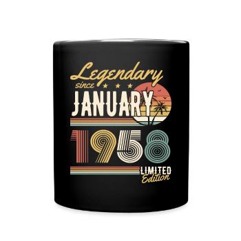 Legendary Since January 1958 Limited Edition - Tasse einfarbig - Schwarz - Vorne