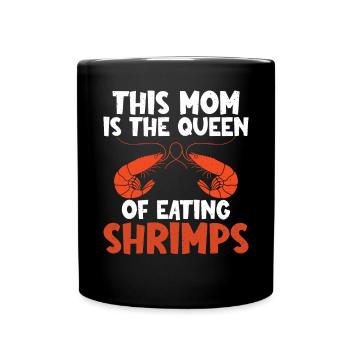 Shrimp Lover Gift - Full Colour Mug - black - Front
