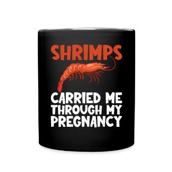 Shrimp Lover Gift - Full Colour Mug - black - Front