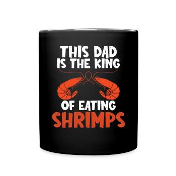 Shrimp Lover Gift - Full Colour Mug - black - Front