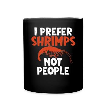 Shrimp Lover Gift - Full Colour Mug - black - Front