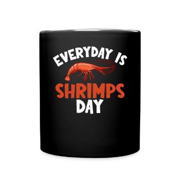 Shrimp Lover Gift - Full Colour Mug - black - Front