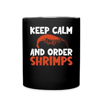 Shrimp Lover Gift - Full Colour Mug - black - Front
