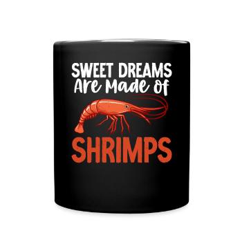 Shrimp Lover Gift - Full Colour Mug - black - Front