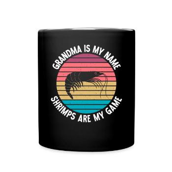 Garnelenliebhaber Geschenk - Tasse einfarbig - Schwarz - Vorne