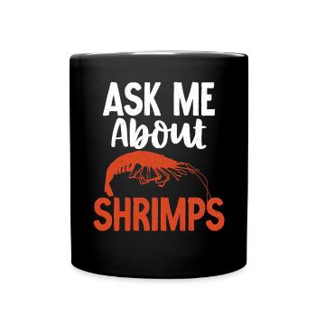 Shrimp Lover Gift - Full Colour Mug - black - Front