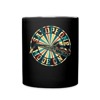 Mode Saxophone sur Sax Music Player Play Saxophone - Mug uni - noir - Devant