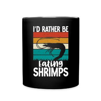 Shrimp Lover Gift - Full Colour Mug - black - Front