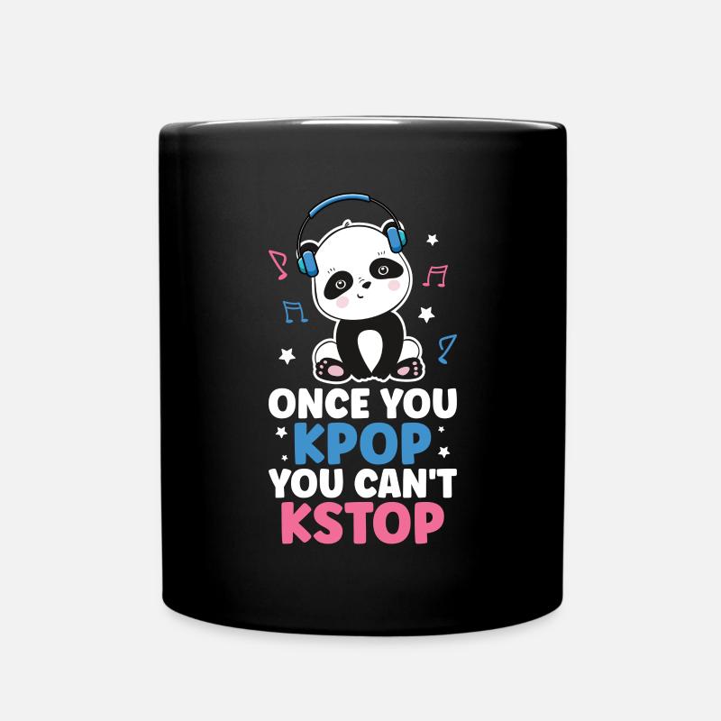 K-Pop Panda - Tasse einfarbig - Schwarz