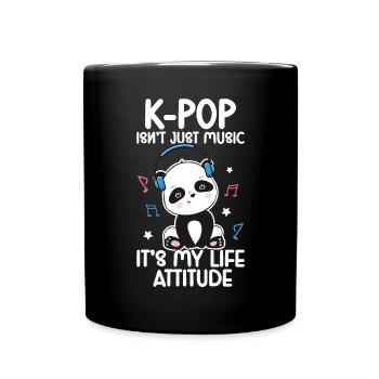 K-Pop Panda - Full Colour Mug - black - Front
