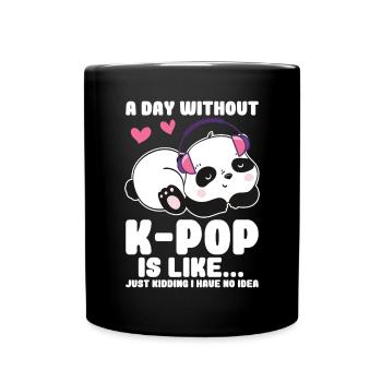 K-Pop Panda - Full Colour Mug - black - Front