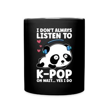 K-Pop Panda - Mug uni - noir - Devant