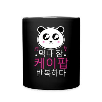 K-Pop Panda - Full Colour Mug - black - Front