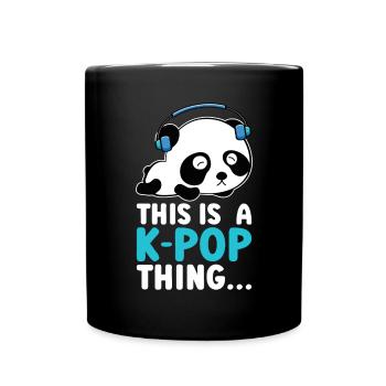 K-Pop Panda - Full Colour Mug - black - Front