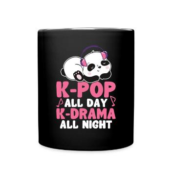 K-Pop Panda - Full Colour Mug - black - Front