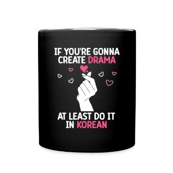 K-Drame - Mug uni - noir - Devant