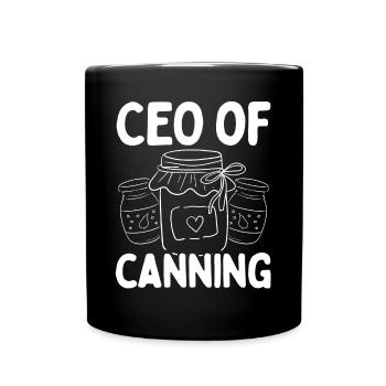 Saison de mise en conserve Conservation des aliments Canner Homestead - Mug uni - noir - Devant