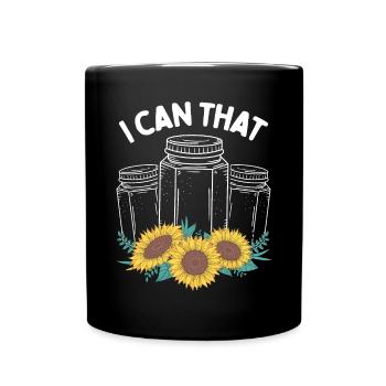 Homestader Je peux que Canner de la saison de mise en conserve - Mug uni - noir - Devant