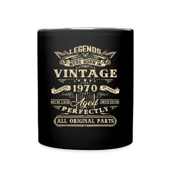 52e cadeau d'anniversaire pour les légendes nées en 1970 52 ans Ol - Mug uni - noir - Devant