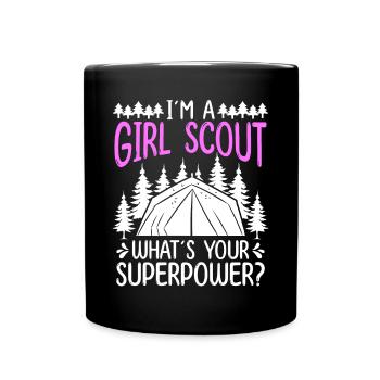 Girl Scout Leader Scouting Club Scouting Scouts - Full Colour Mug - black - Front