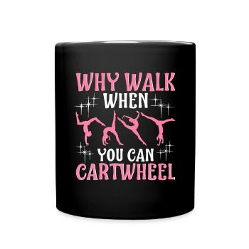 Cadeau drôle de gymnaste de gymnastique pour les filles femmes cool - Mug uni - noir - Devant
