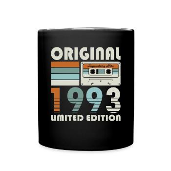 30. Geburtstag Jahrgang 1993 Original 1993 - Tasse einfarbig - Schwarz - Vorne