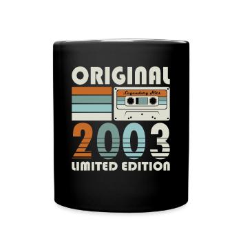 20. Geburtstag Jahrgang 2003 Original 2003 - Tasse einfarbig - Schwarz - Vorne