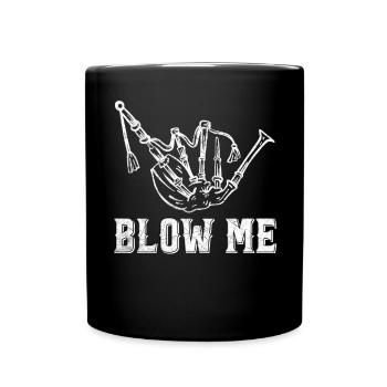 Cornemuse Kilt Écossais Beat Cornemuse - Mug uni - noir - Devant