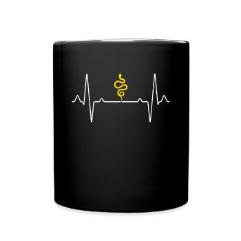 Battement de cœur de serpent - Mug uni - noir - Devant