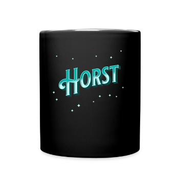 Horst Namen personalisiert - Tasse einfarbig - Schwarz - Vorne