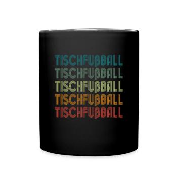 Tischfußball Profi Tischfußballer - Tasse einfarbig - Schwarz - Vorne