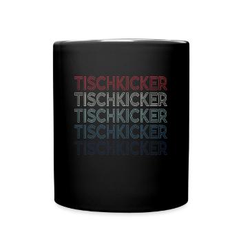 Tischfußball Profi Tischfußballer - Tasse einfarbig - Schwarz - Vorne