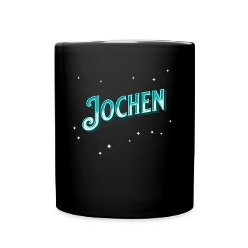 Jochen Namen personalisiert - Tasse einfarbig - Schwarz - Vorne