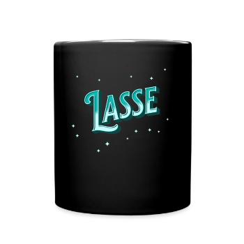 Lasse Namen personalisiert - Tasse einfarbig - Schwarz - Vorne