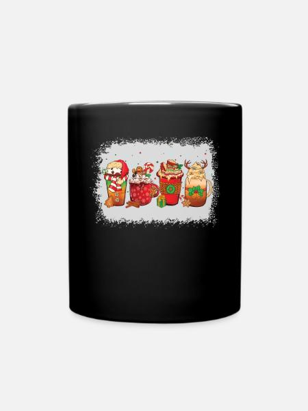 Tasse à café de Noël blanchie - Mug uni - noir