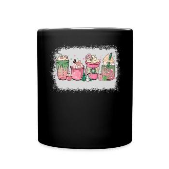 Tasse Heiße Schokolade Pfefferminz-mokka - Tasse einfarbig - Schwarz - Vorne